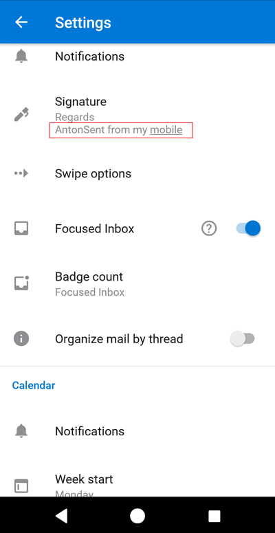 outlook for 安い android バッジ