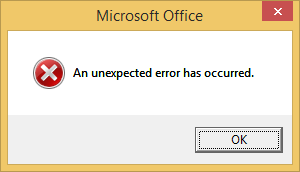Microsoft office outlook an unexpected error has occurred today