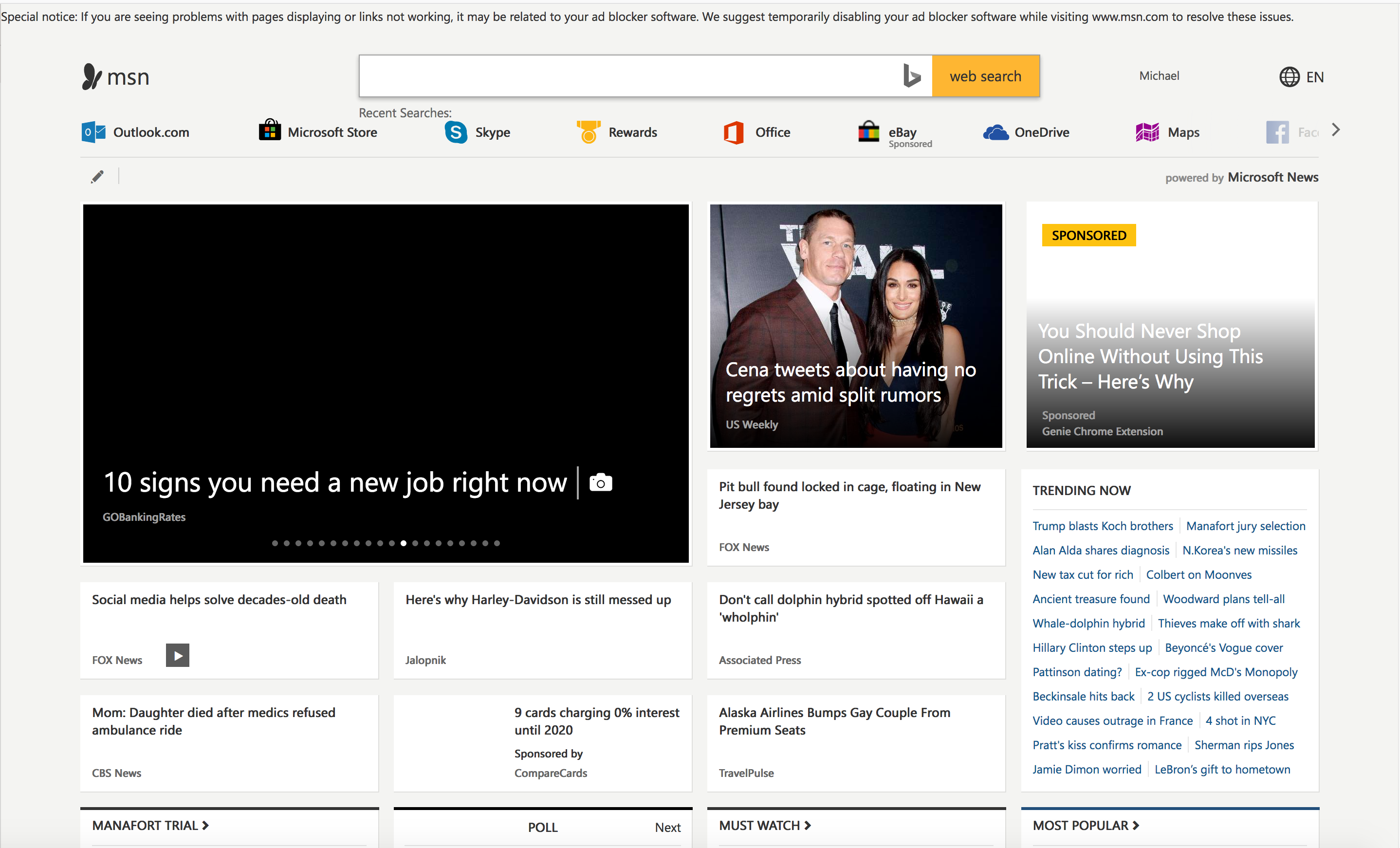 MSN Homepage Unstable - Microsoft Community