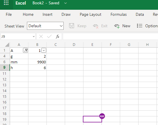 what-does-view-just-mine-mean-in-a-shared-excel-file-microsoft