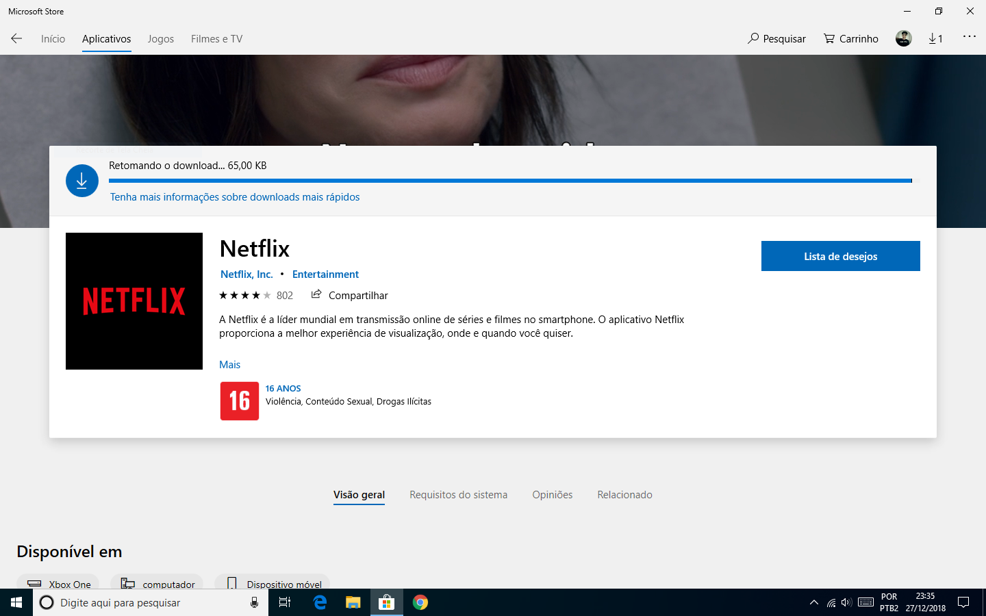 Não Consigo Baixar O Aplicativo Netflix Da Microsoft Store Microsoft Community 3927