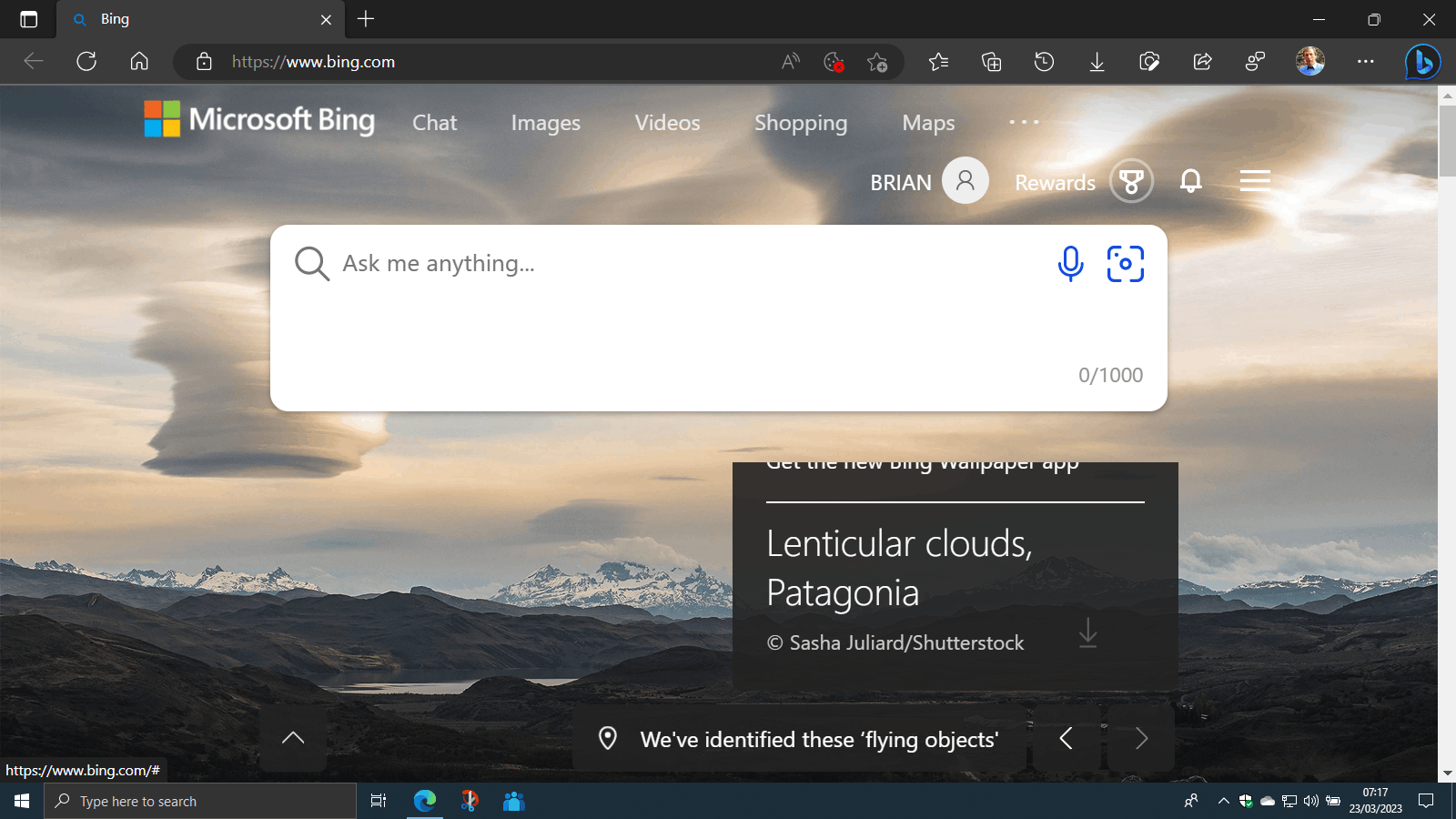 Bing Wallpaper App! - Microsoft Community