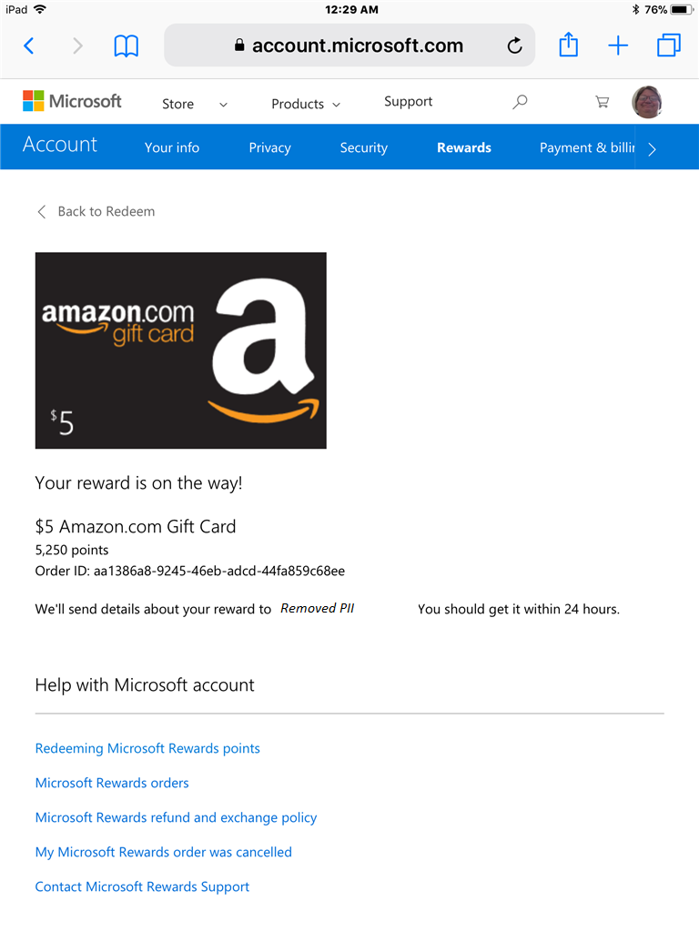 microsoft points amazon