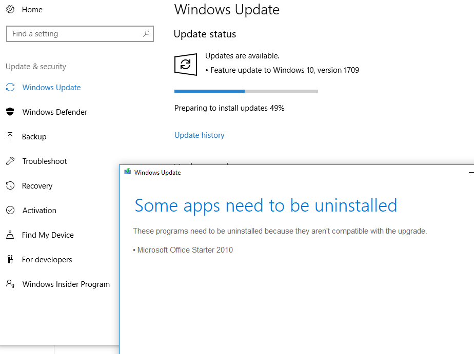 "Some Apps Need To Be Uninstalled" - Microsoft Community