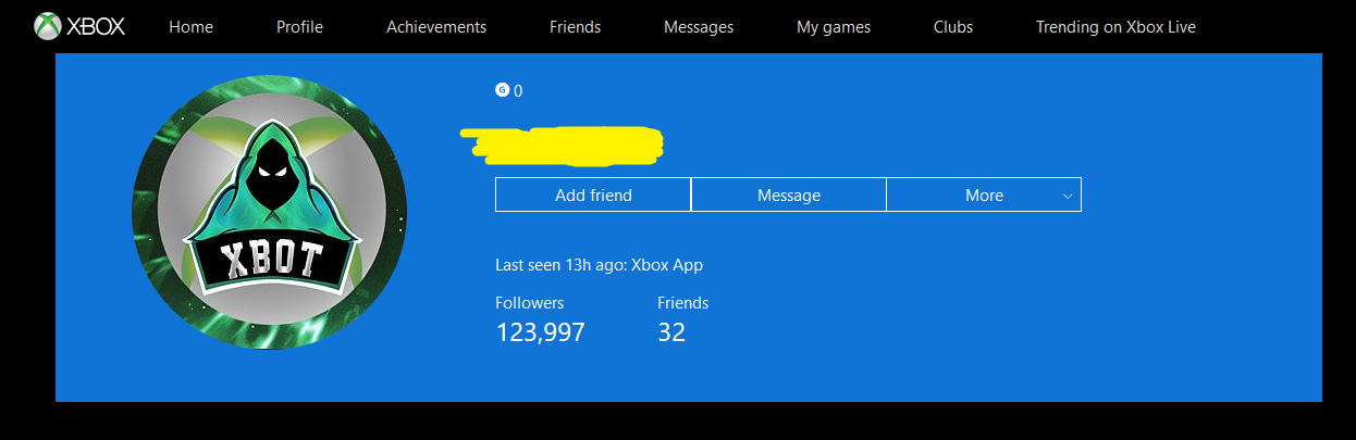 Xbox Follower Bot