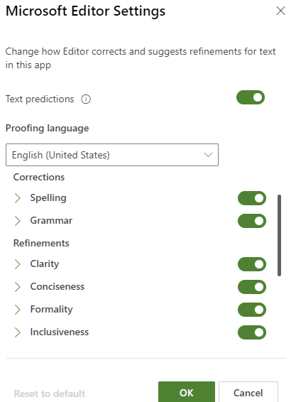 Spell check suggestion is turned off ---> (picture included) - Microsoft  Community