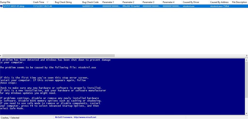 Ntoskrnl Exe 759f9f Causes Random Restarts No Bsod Microsoft Community