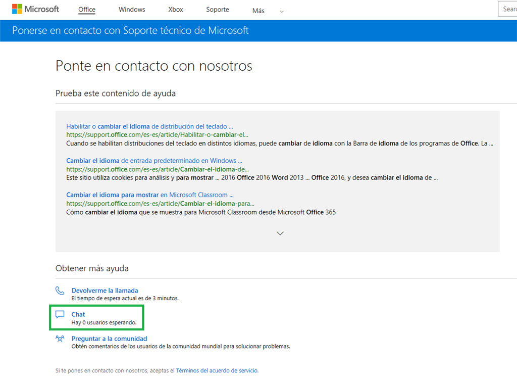 Office Online ~ Cambiar el idioma para mostrar en Word. - Microsoft  Community