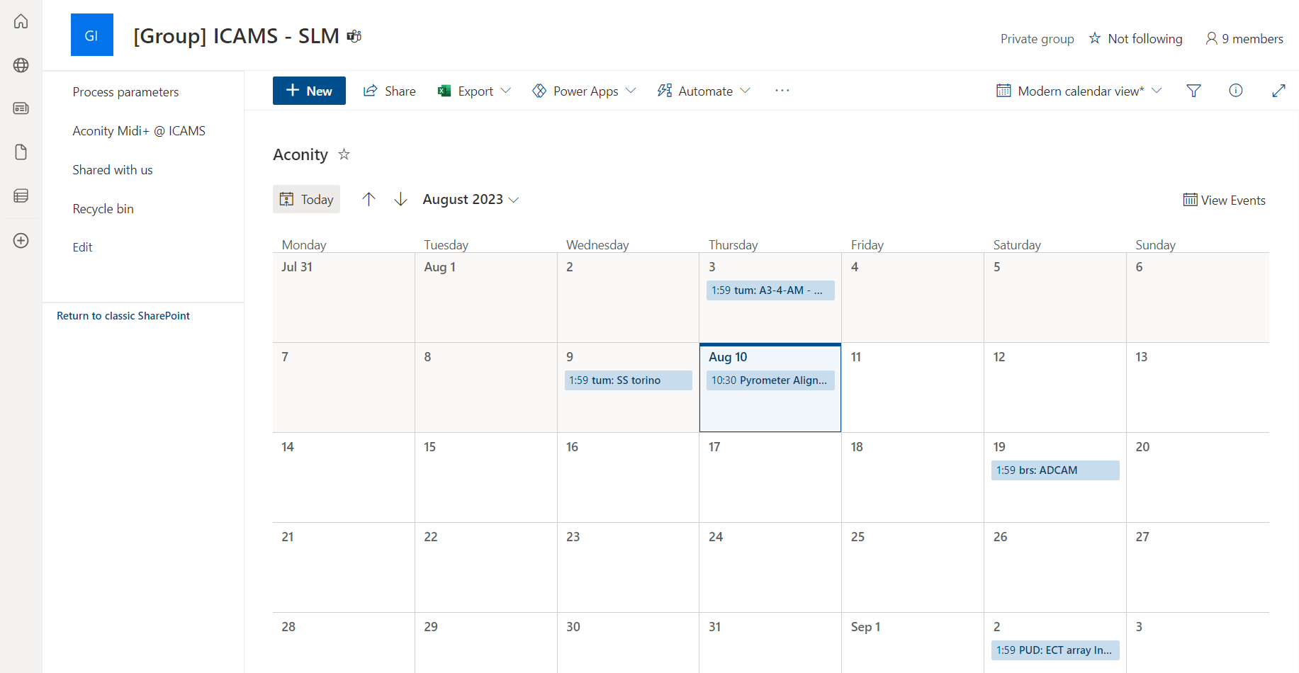 SharePoint Calendar not showing on new Teams - Microsoft Community