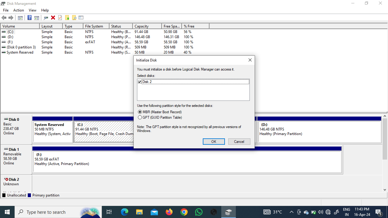 Needed help to fix &quot; unallocated external SSD without losing data 