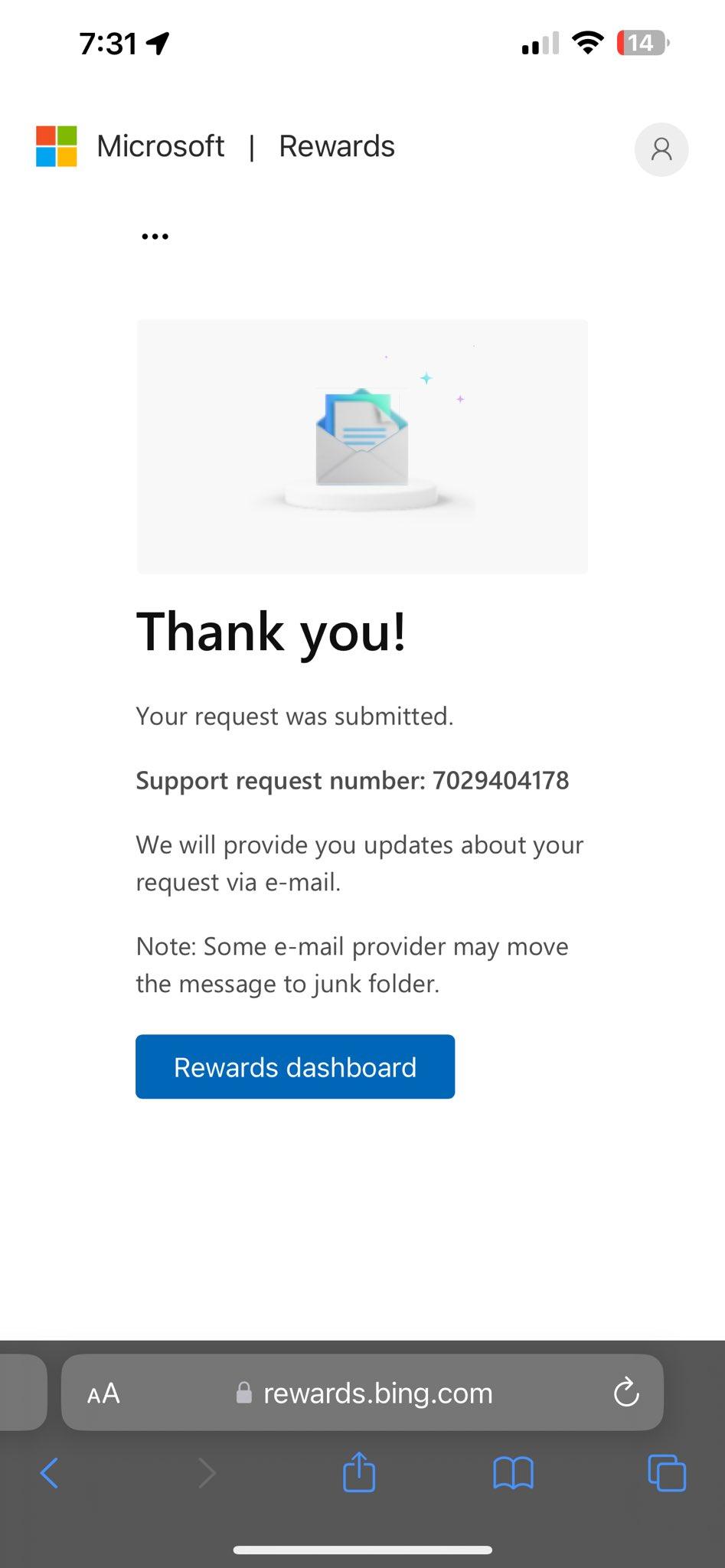 What is going on with my Rewards and Support tickets? - Microsoft 