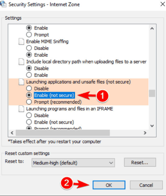 How to Turn off &ldquo;Open File - Security Warning&rdquo; message for a 