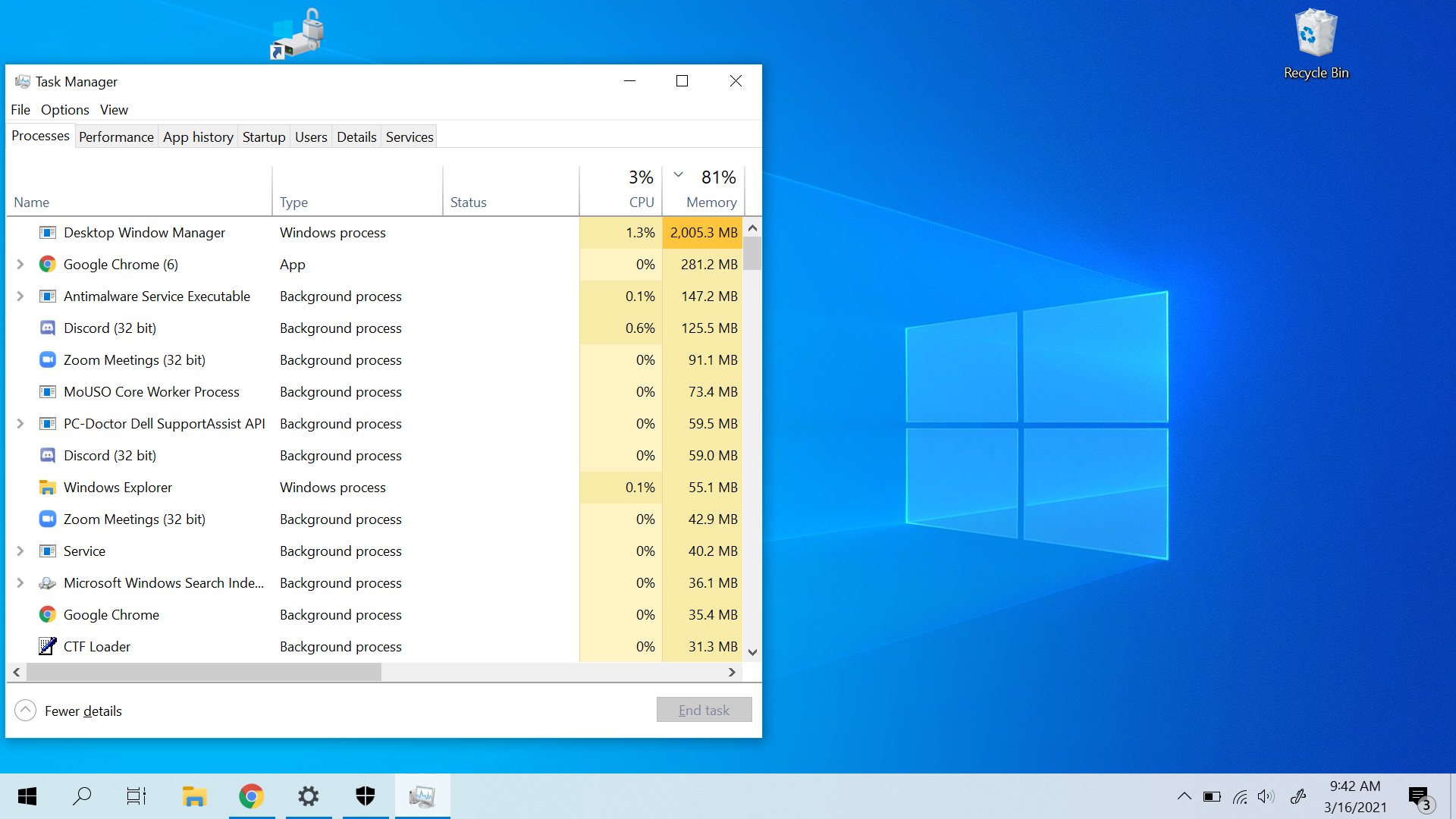 desktop window manager taking too much RAM - Microsoft Community