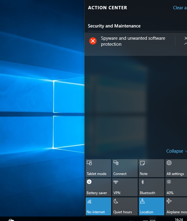 Hvordan deaktiverer jeg spyware og uønsket programvarebeskyttelse i Windows 10?