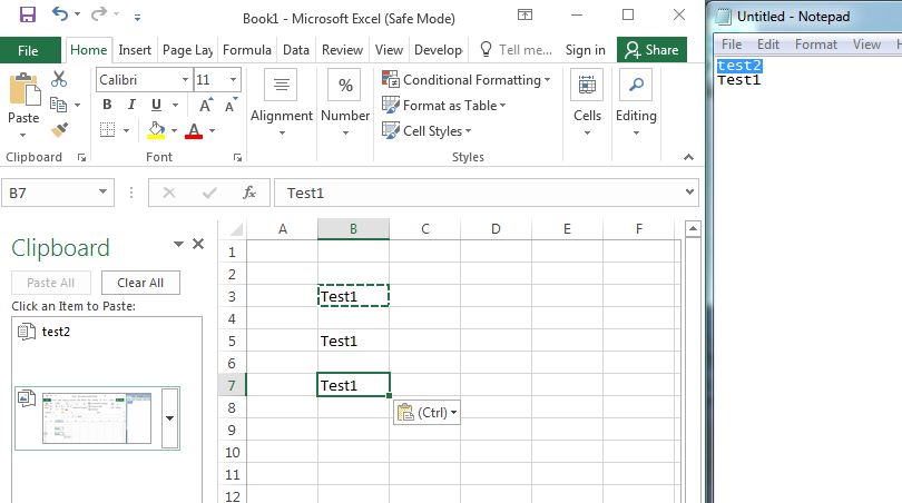 Excel copy, office clipboard problem - Microsoft Community