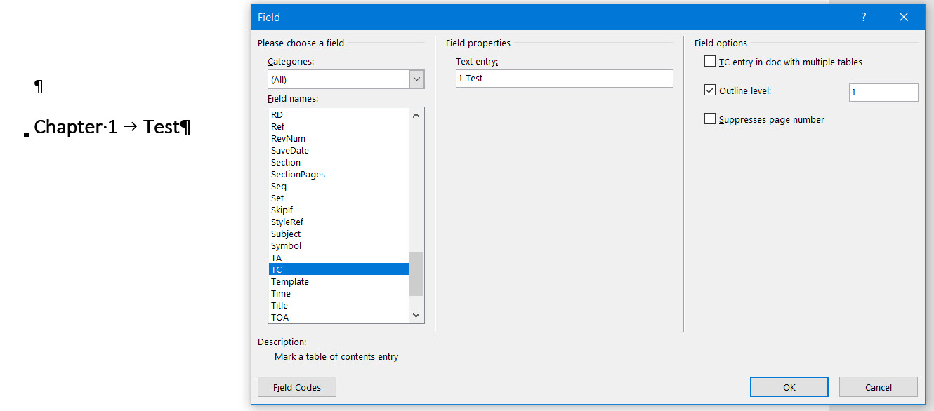 Word Toc - Microsoft Community