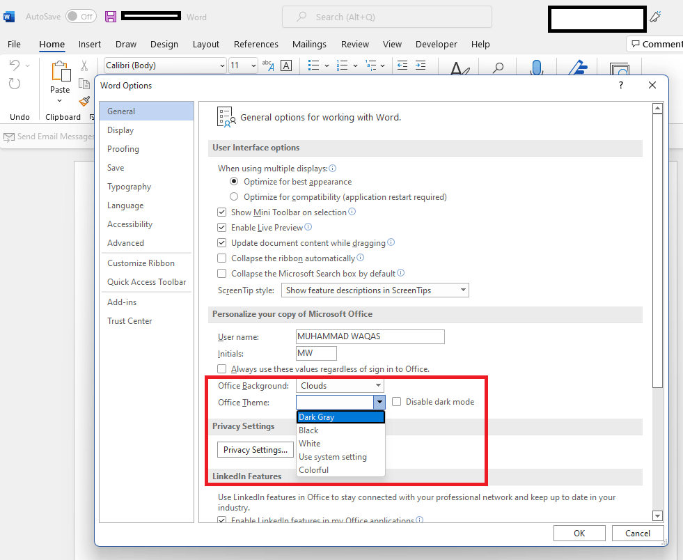 how do i switch back to light theme - Microsoft Community