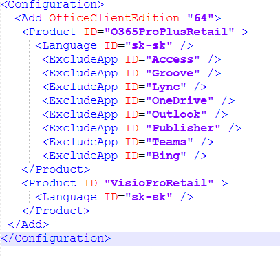 microsoft odt the configuration file wasn t specified