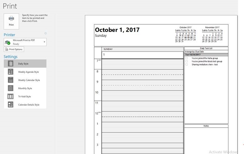 Outlook Calendar Print Not Displaying All Daily Entires Microsoft Community