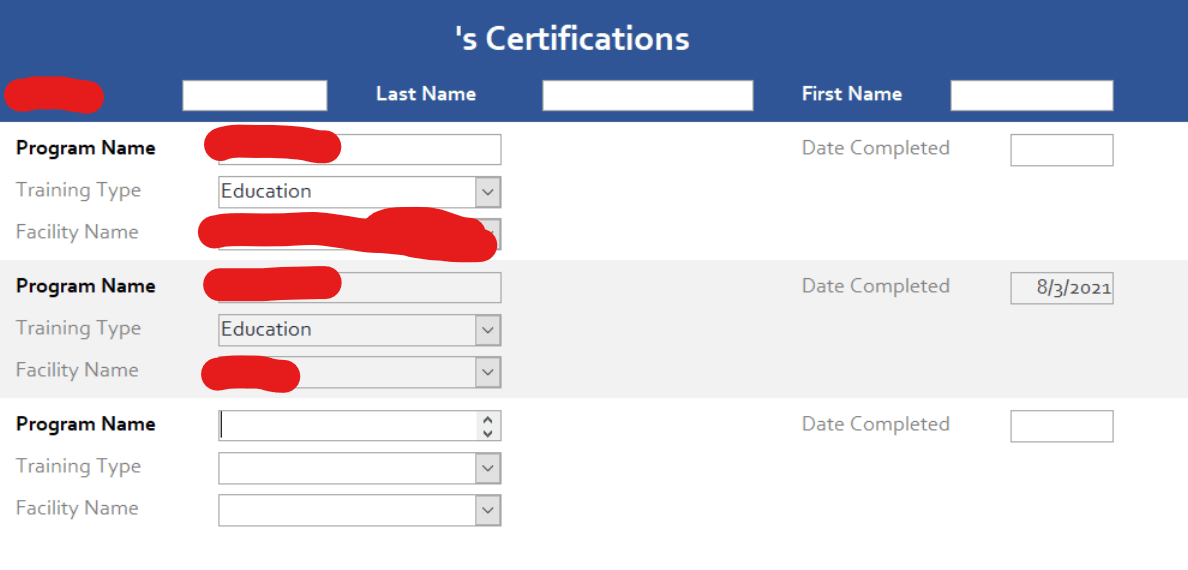 Fields not filling out when adding new record on Continuous Form