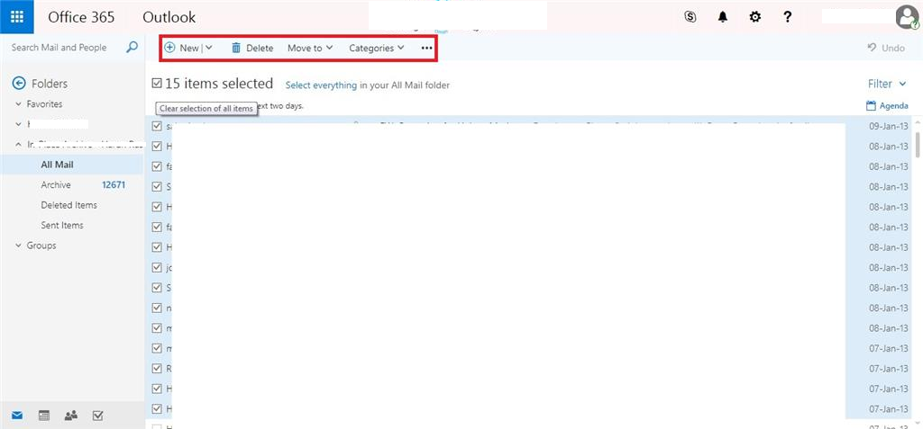 How To Move Multiple Emails From One Folder To Another On Office 365 ...