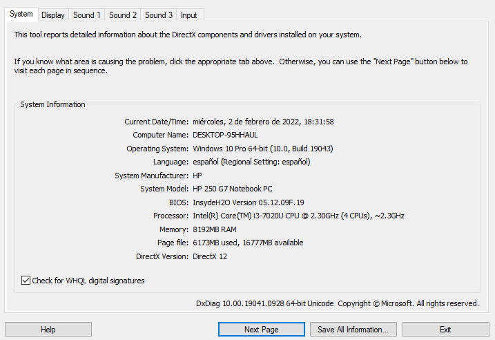 Dxdiag shows DirectX 12 Ultimate as Disabled. How to enable