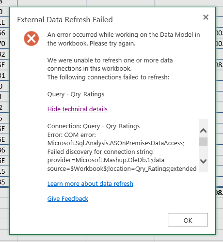 Excel 2016 File Online Refresh Issue - Microsoft Community