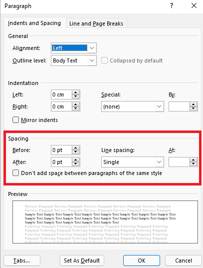 Different behavior in Word at home and at office. Tab key changing ...