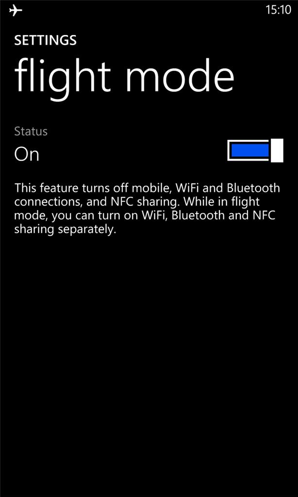 Why is WiFi automatically turned on when exiting Flight Mode