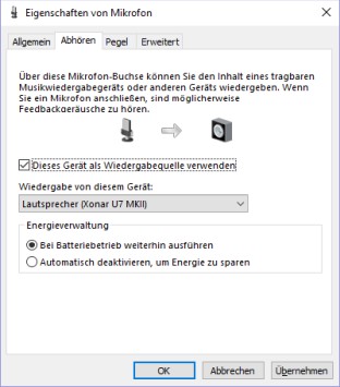 Mikrofon funktioniert nicht nach Windows Update 1803