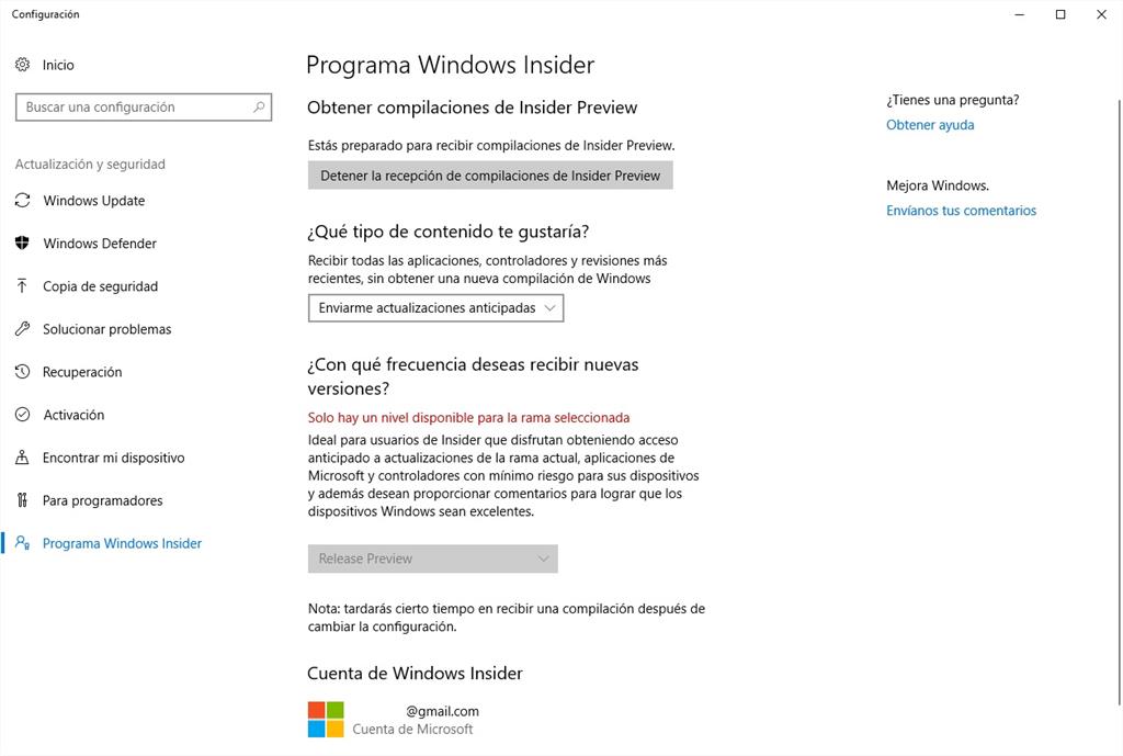 Programa Windows Insider Mensaje De Tu Licencia De Microsoft