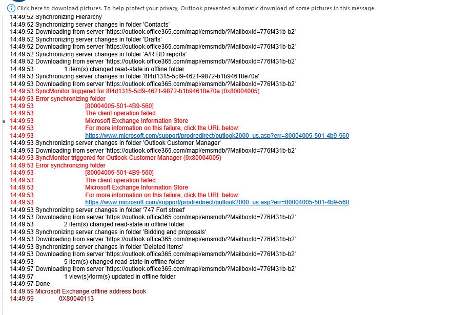 Synchronization Log Email General Question Microsoft Community