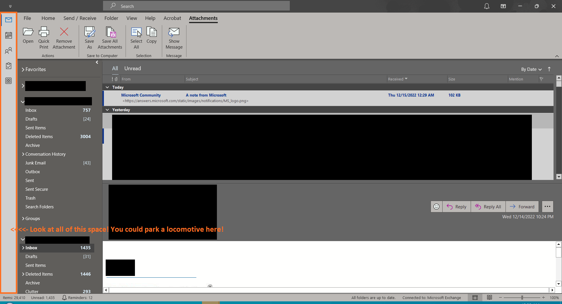 How to remove left side bar from Outlook 365 Microsoft Community