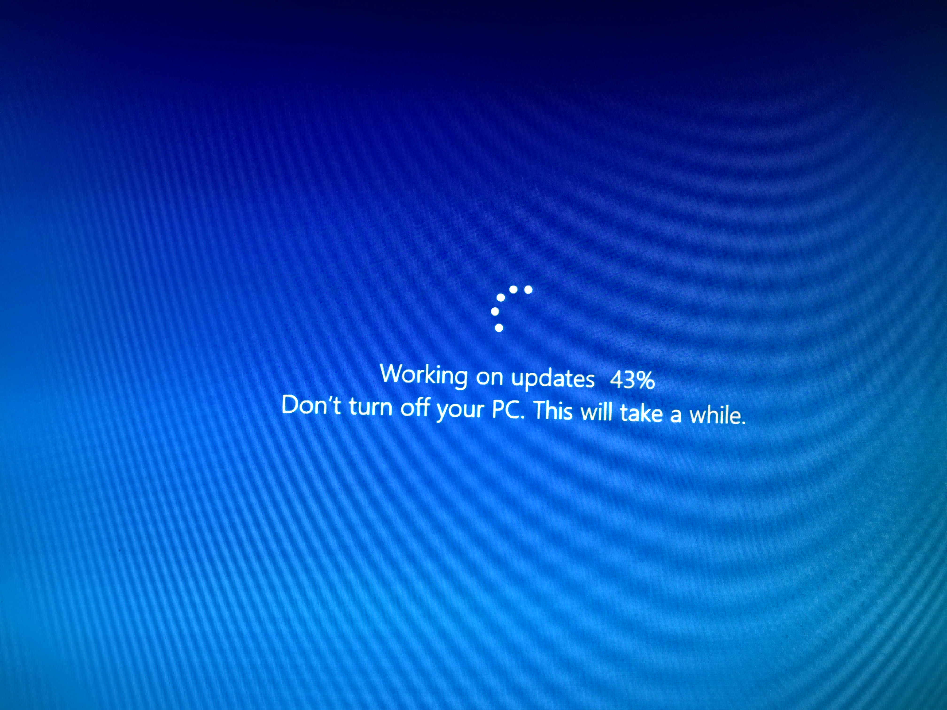 Windows 10 Failed To Update And Stuck At 33% After Reboot. - Microsoft ...