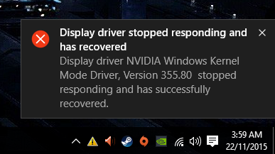 Dxgi Error Device Hung Removed Microsoft Community