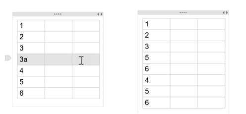 How can I insert a new row in a table with the home version of