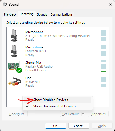 Stereo Mix not Working Microsoft Community