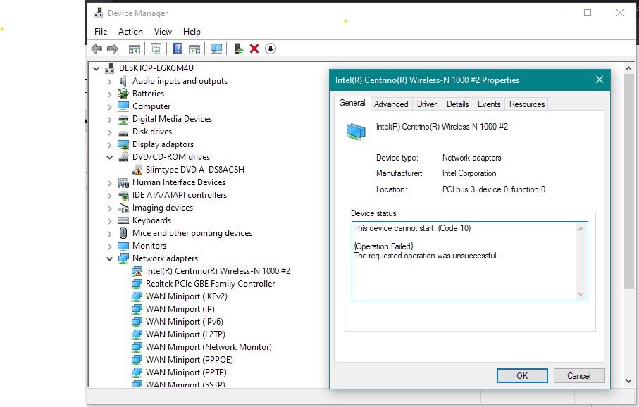 Network Adapter Driver Intel R Centrino R Microsoft Community