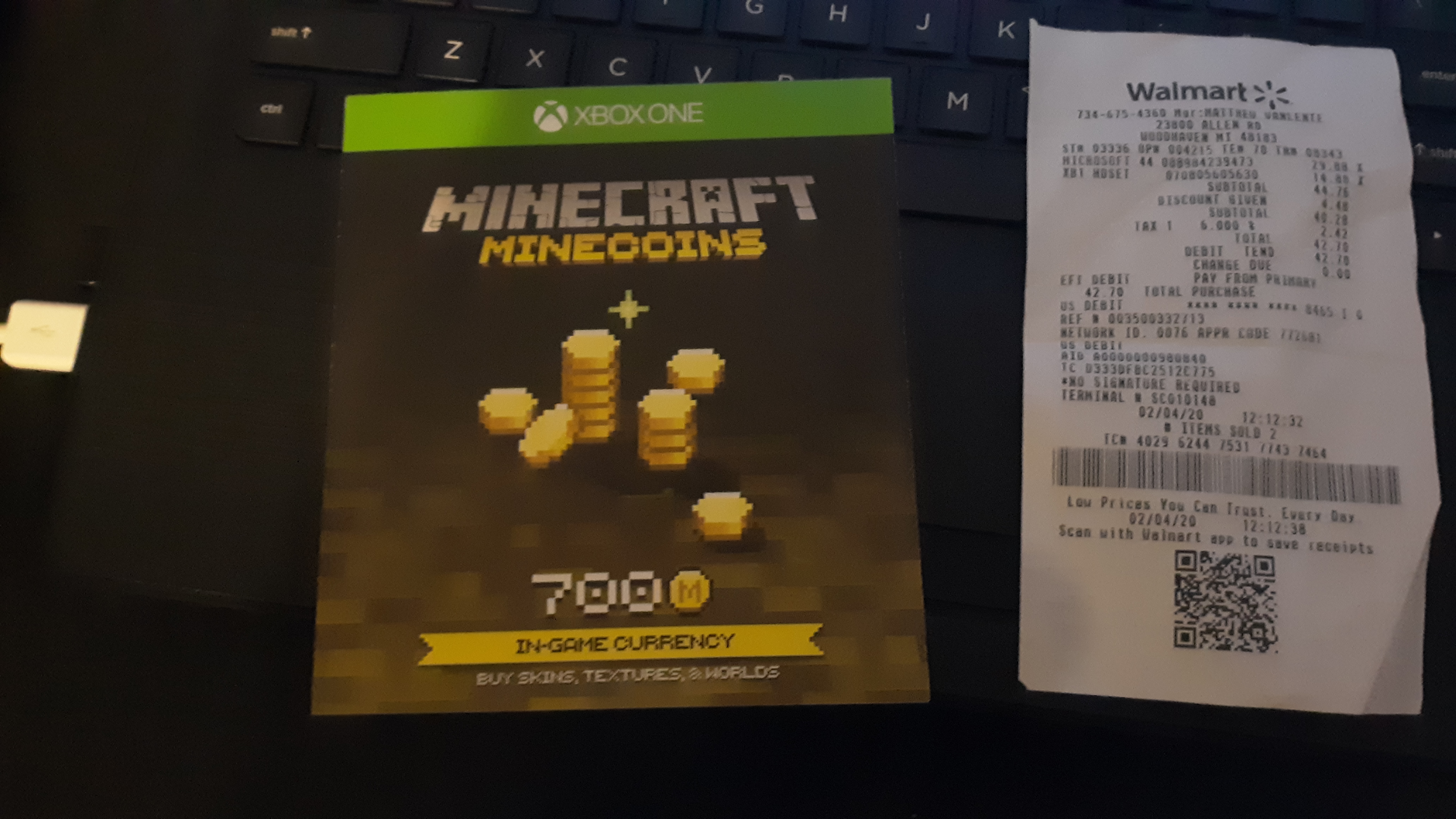 Codes on sale for minecoins