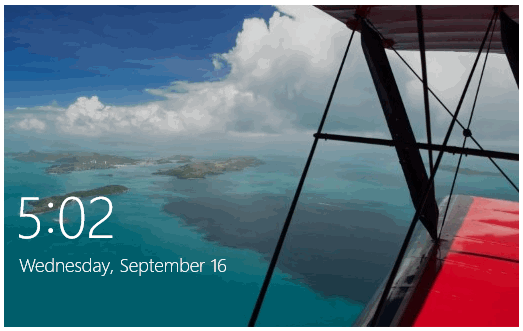 Lock Screen: Islands Viewed from Airplane - Microsoft Community