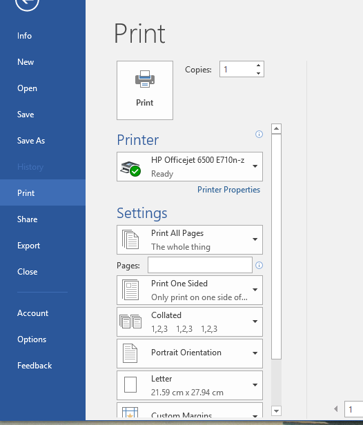 Printer already working, not with Office 365 - Microsoft Community