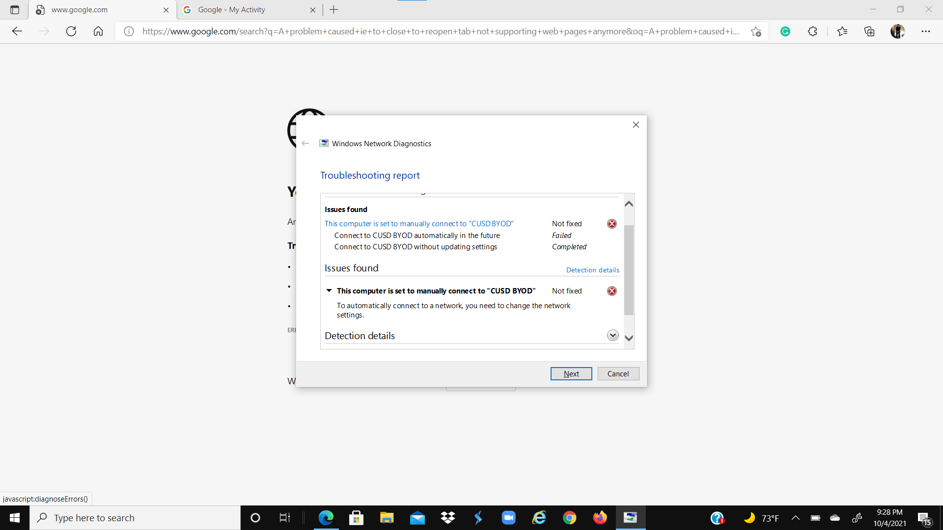 Xfinity modem keeps disconnecting and restarting Microsoft Community