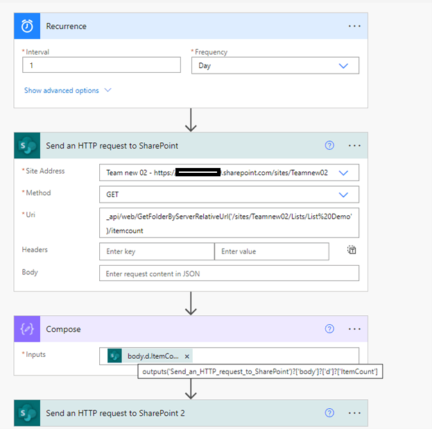 How do I get a count of the number of items in a SharePoint List in ...