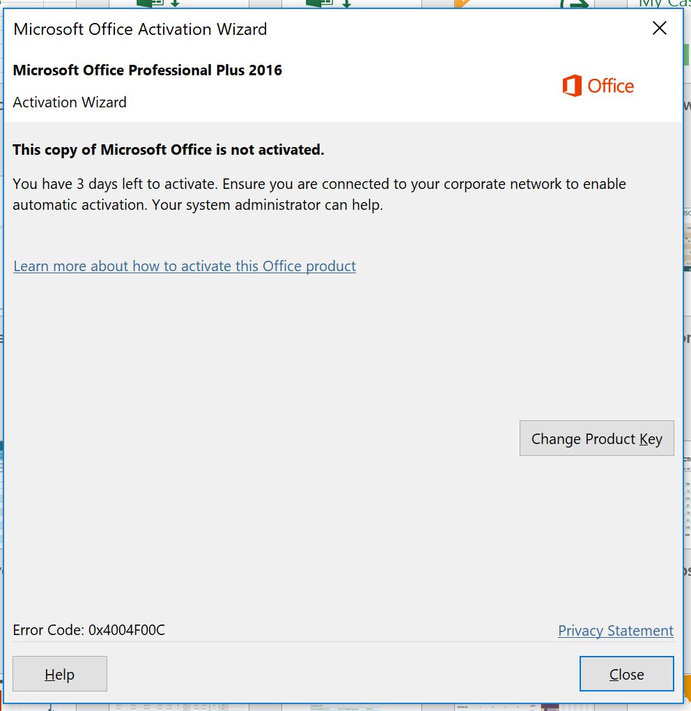 Office 365 Home Suddenly Producing Office Not Activated Microsoft 1017