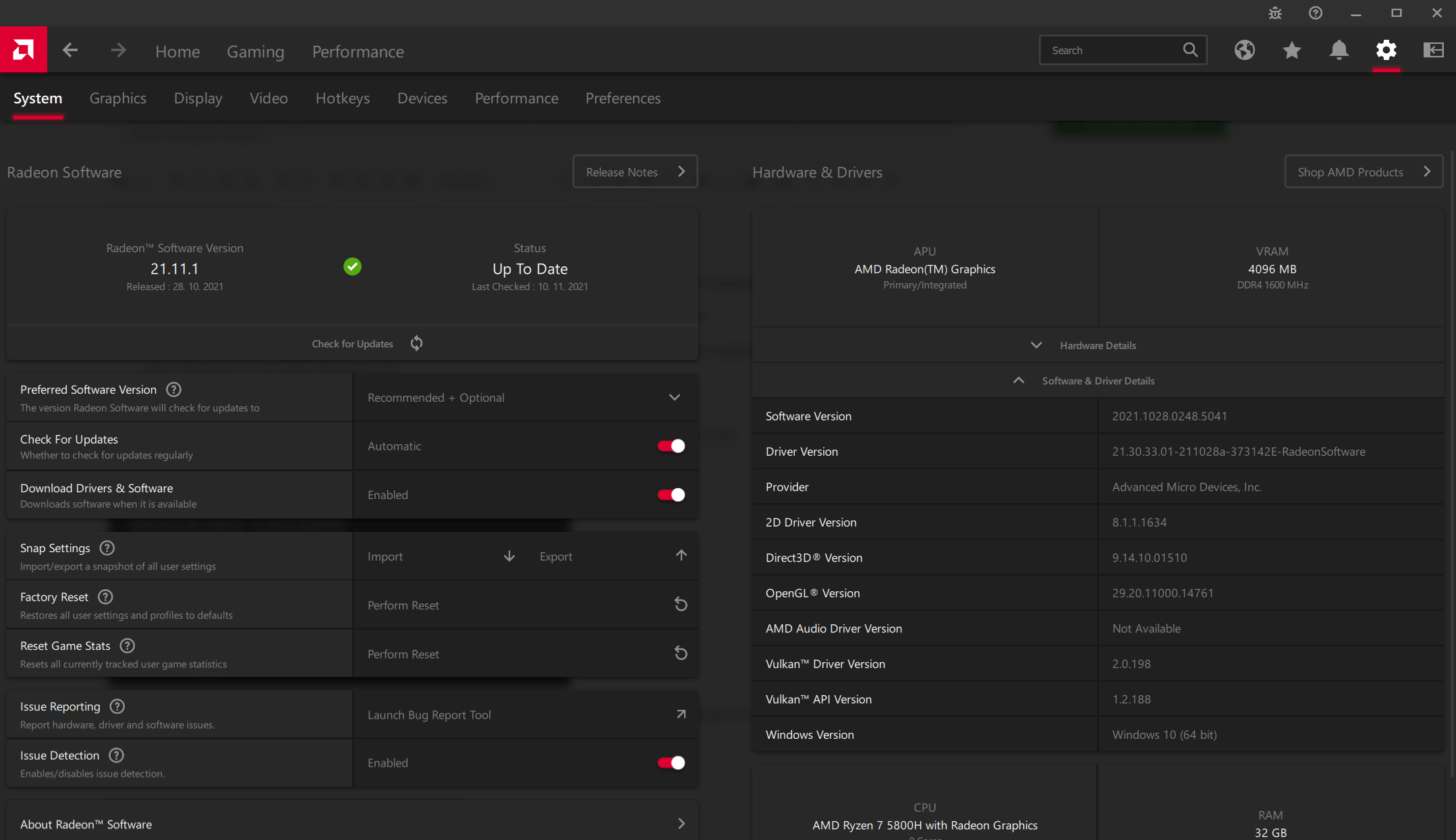 Amd gpu hot sale driver update