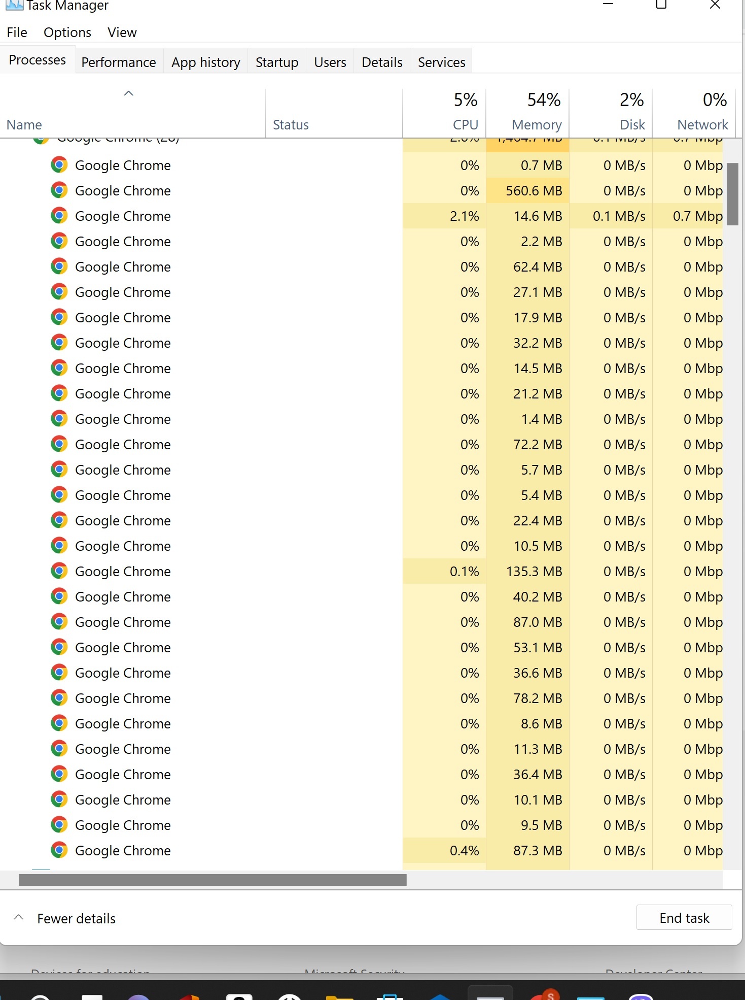 A Lot Of Processes Opening Every App In A Task Manager - Microsoft ...