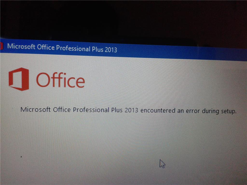 cannot install microsoft office 2013 on windows 10