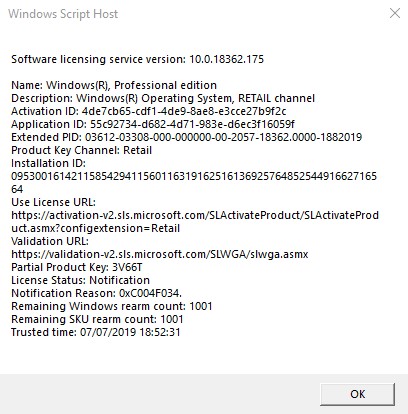 Re Installed Windows 10 On Re Installed Virtual Machine But Cannot