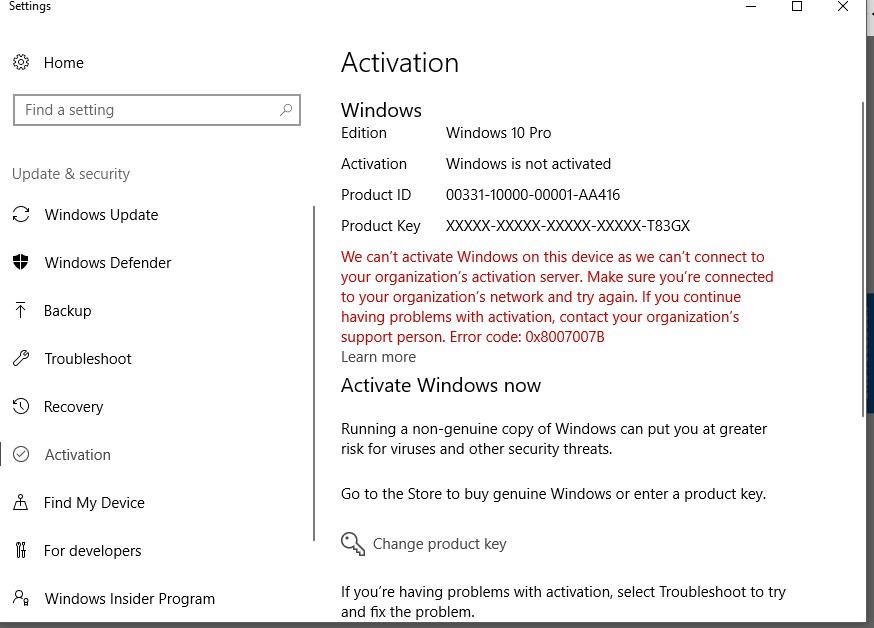 Windows 10 Activation Wont Load Microsoft Community