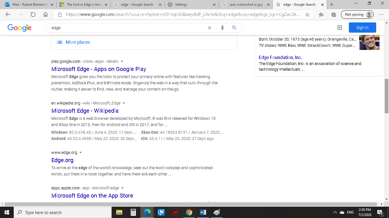 The Font In Edge Is Hard To Read - Microsoft Community